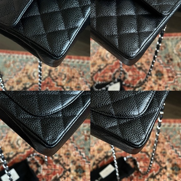 Chanel Classic Mini Square Caviar Black Flap Bag - Picture 7 of 10